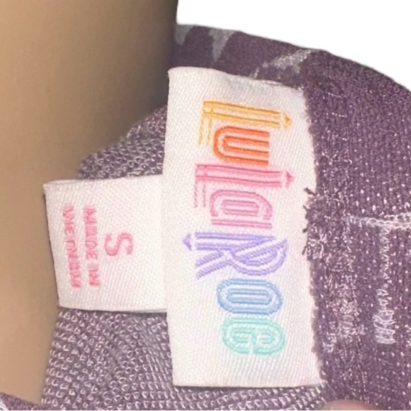 LuLaRoe Dusty Purple and White Open Front Lightweight Cardigan Small - Picture 5 of 5